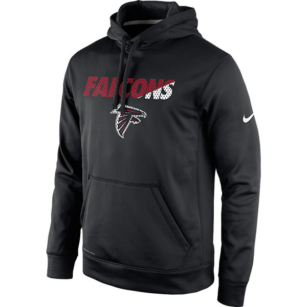 Men Atlanta Falcons Nike Kick Off Staff Performance Pullover Hoodie Black